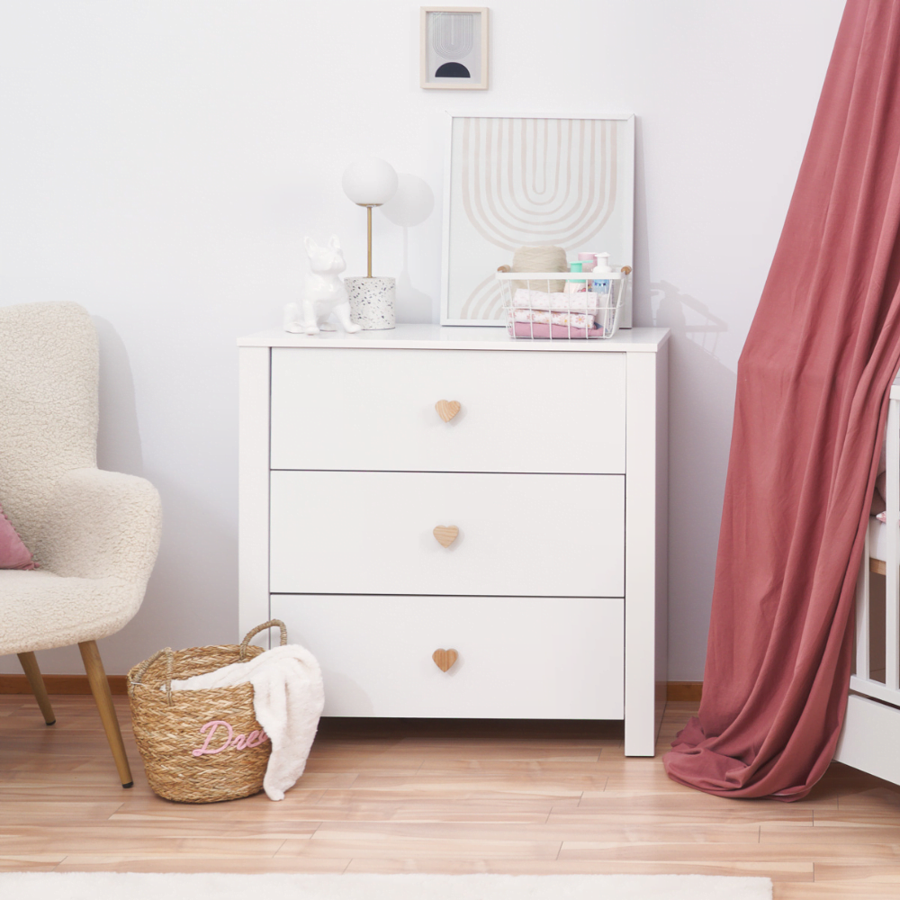 ATB LITTLE commode met verschoonblad – wit