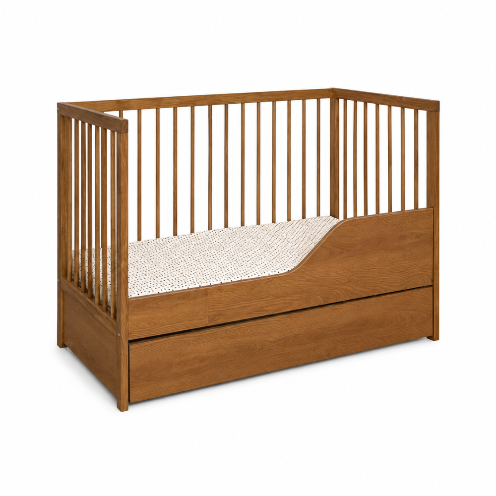 ATB DODI ledikant 120 × 60 cm met lade – eikenhout – aanvullende afbeelding