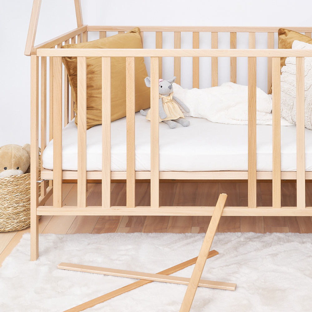 ATB TIPI lit bébé 120 × 60 cm – naturel – vue supplémentaire 3