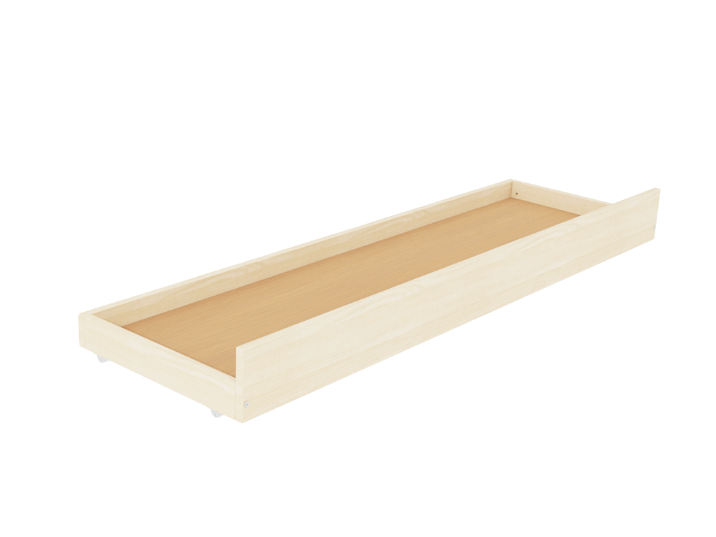 STORAGE bedlade detail wieltjes en gesloten bodem