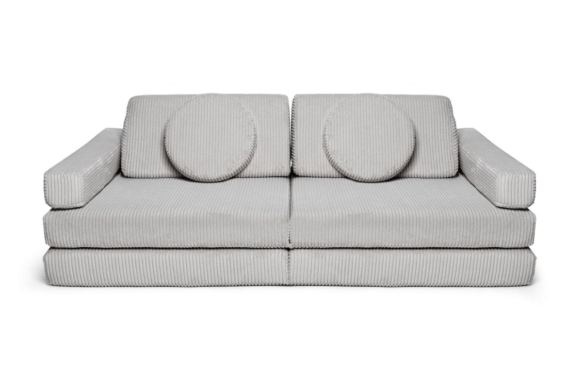 Shappy hoezenset Pure Corduroy Pebble – vooraanzicht