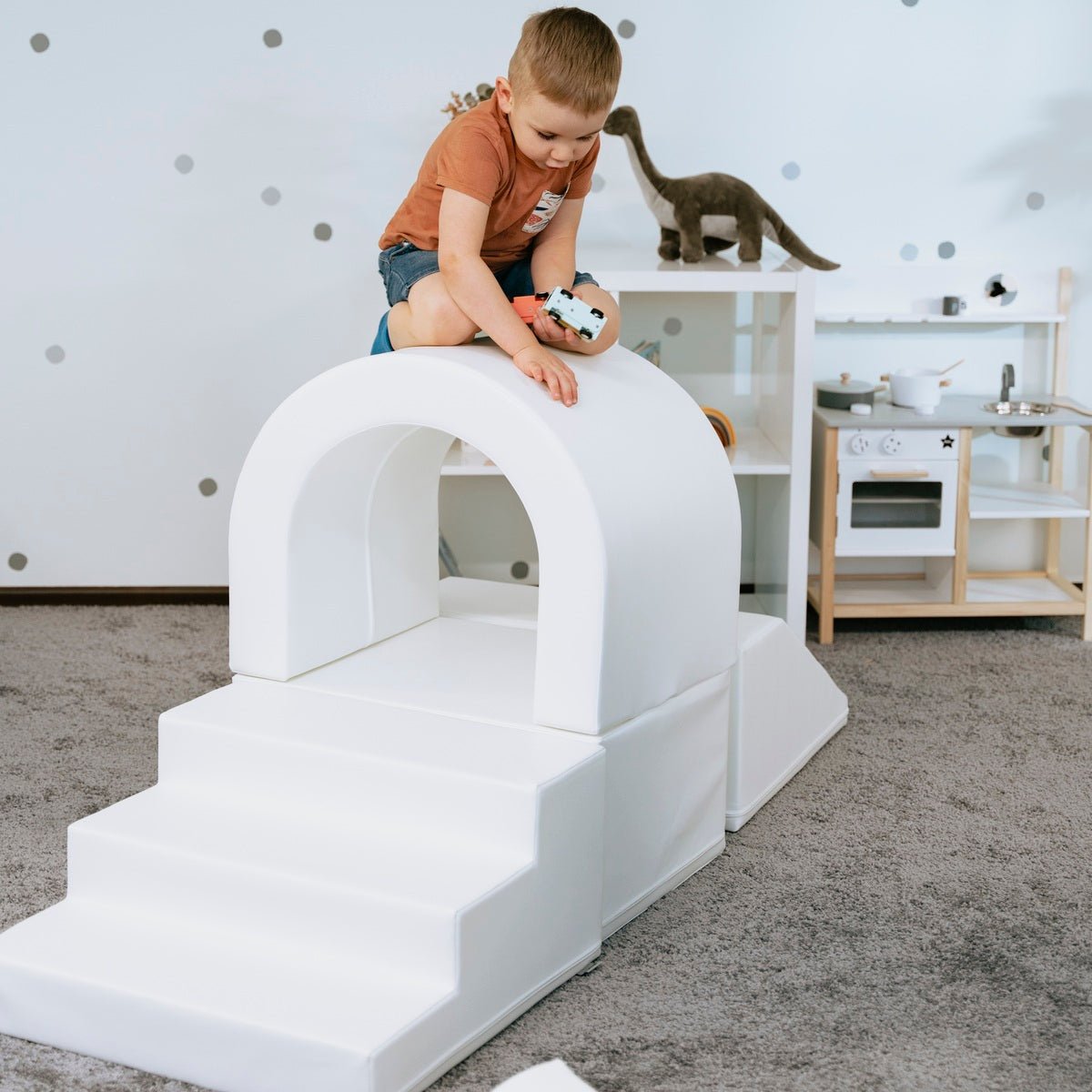 Soft Play Set - Tunnel foam speelset - Step & Slide