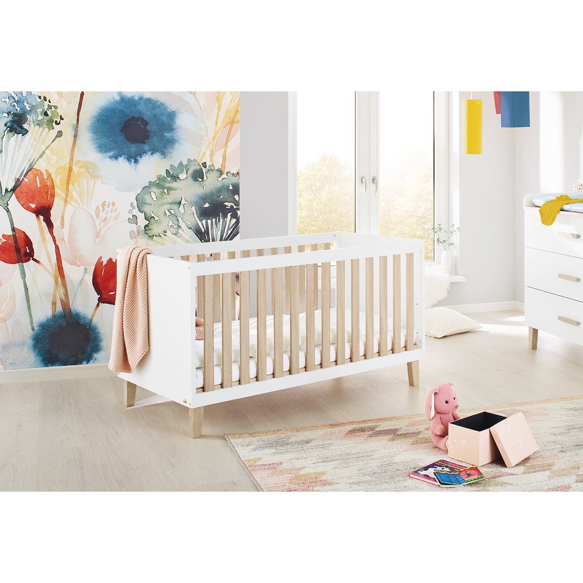 houten ledikant om te bouwen tot juniorbed