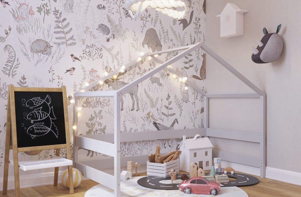 YappyHytte speelhuis 160x80 cm lichtgrijs