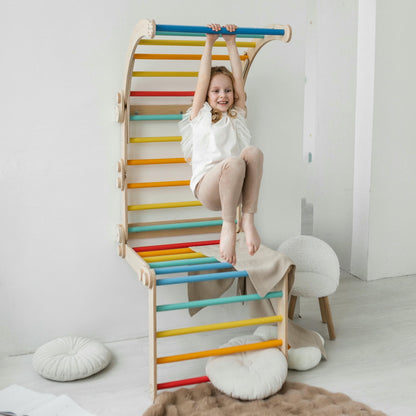 BusyKids klimrek – sprossenwand regenboog