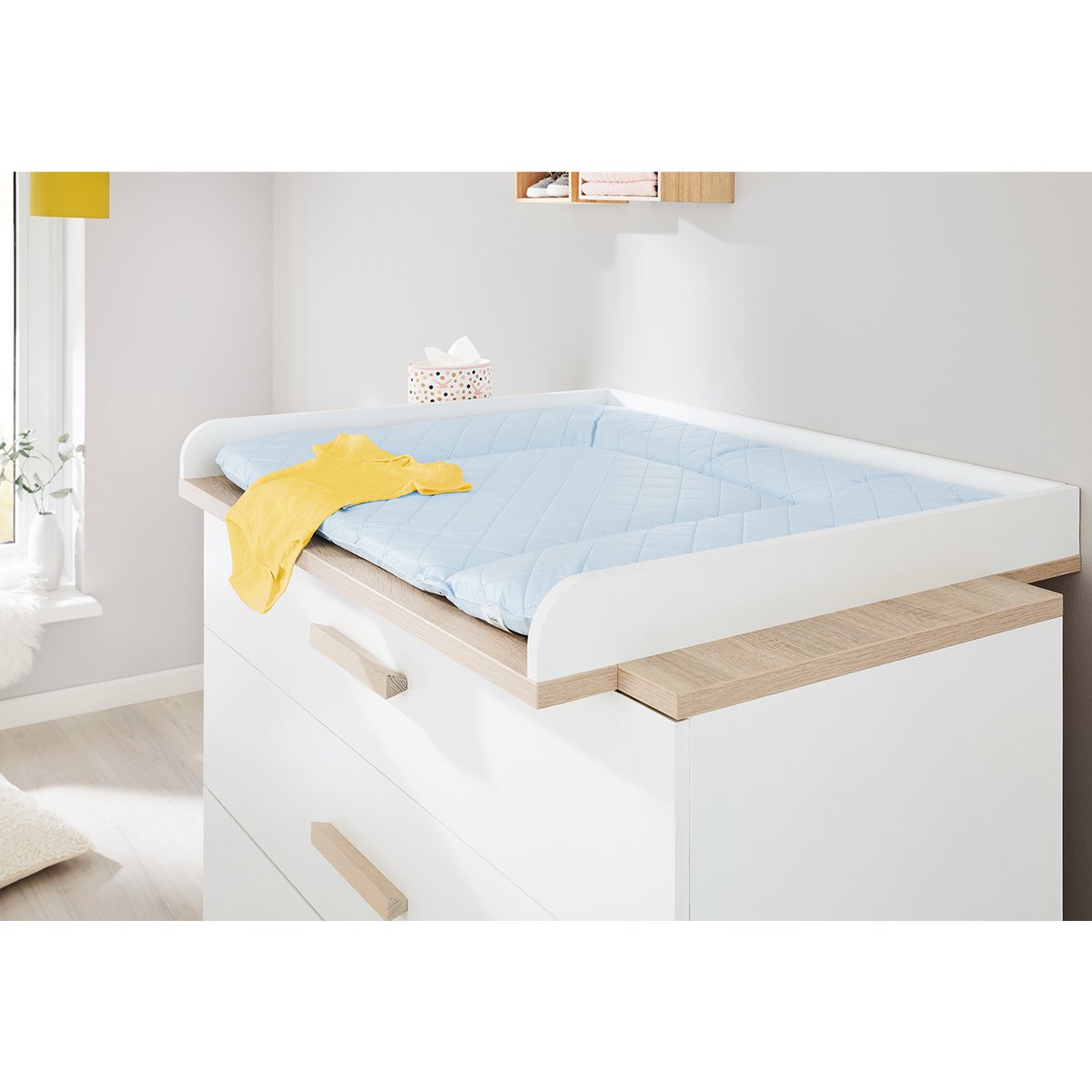 Babykamer Lumi breed – 3-delig met grote kledingkast
