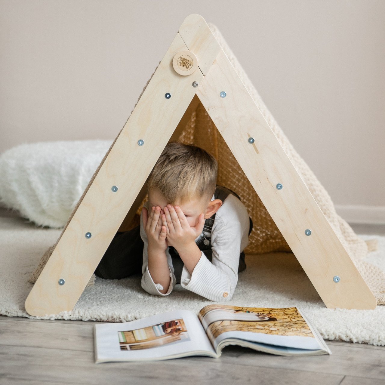 BusyKids Pikler klimdriehoek – regenboog