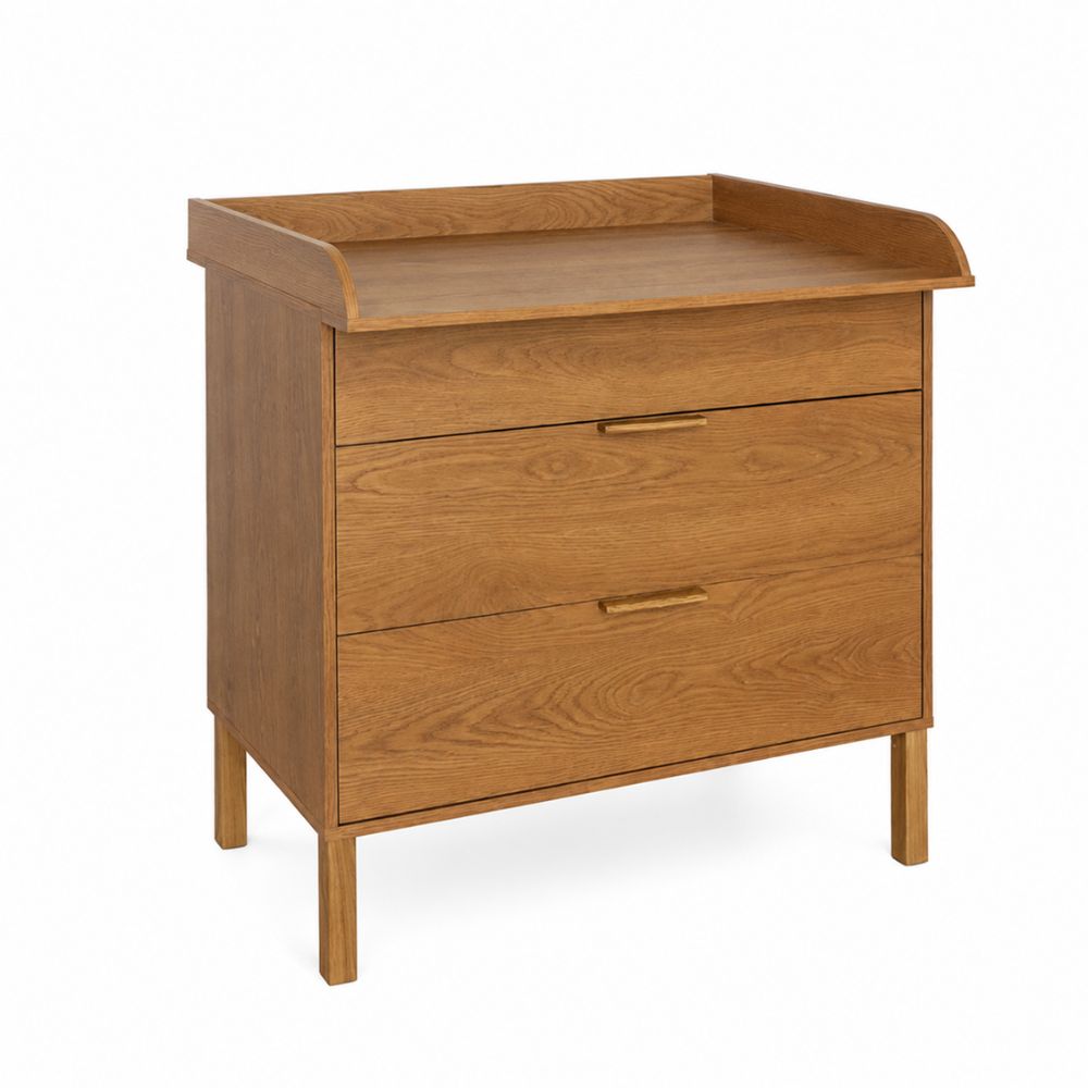 ATB ILA commode met verschoonblad – caramel eiken