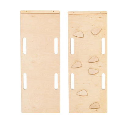 houten wipschommel naturel met glijbaan en ladder voor peuters en kleuters