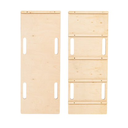 houten wipschommel naturel met glijbaan en ladder voor peuters en kleuters