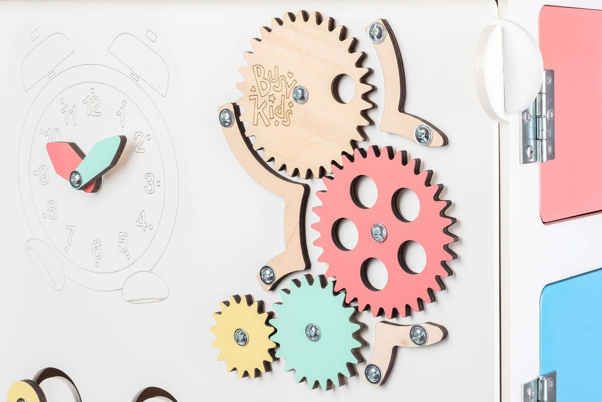 Maisonnette sensorielle BusyKids Busy Board – blanc