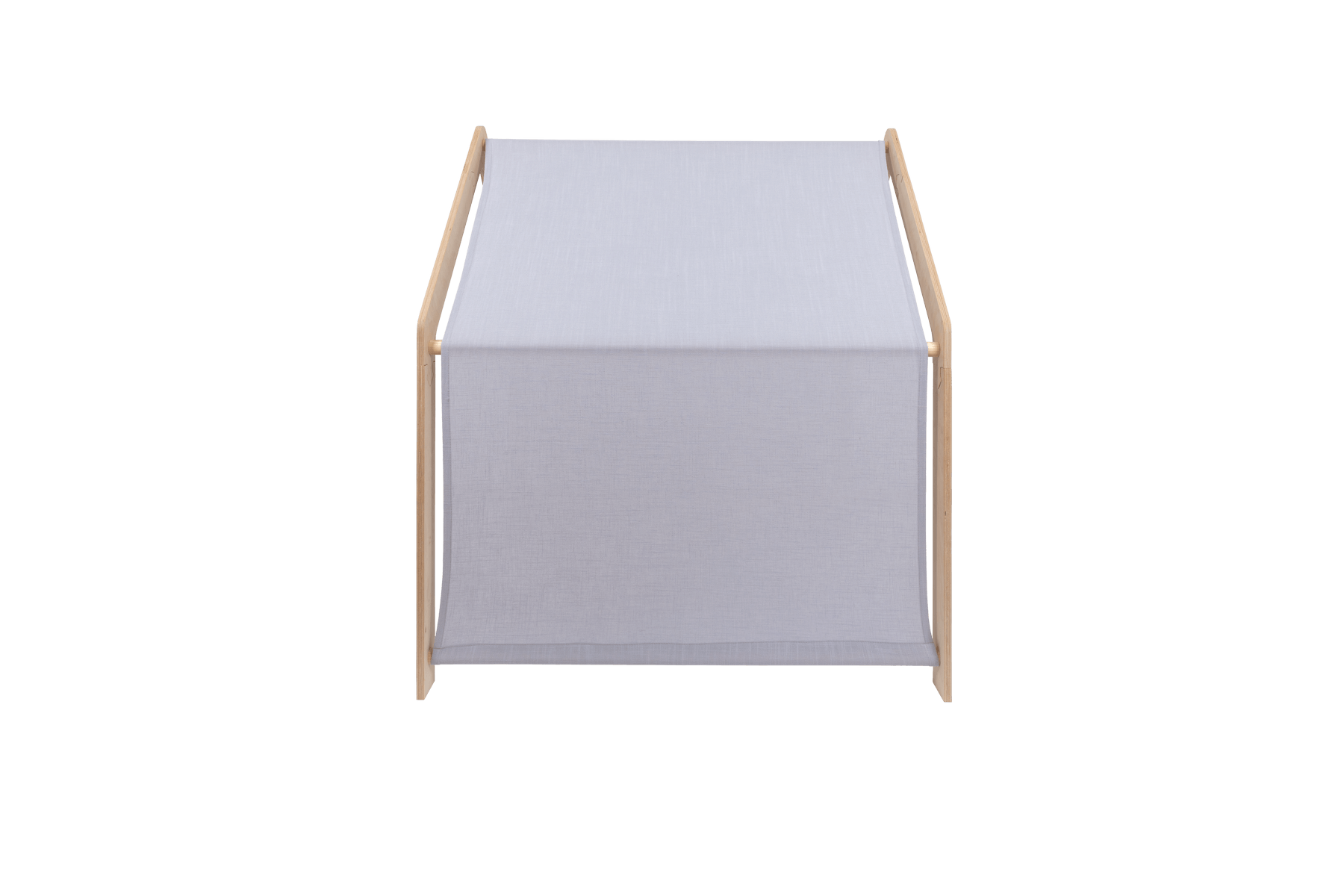 houten speelhuisje naturel met blauw dak voor kinderkamer