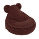 MeowBaby Bearly teddystof kinderzitzak met oortjes — Brown