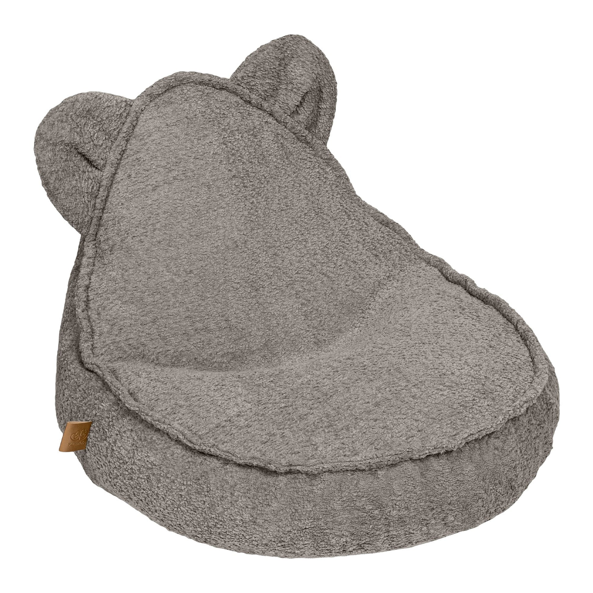 kinderzitzak van teddystof in beige voor peuters en kleuters van 1 tot 4 jaar