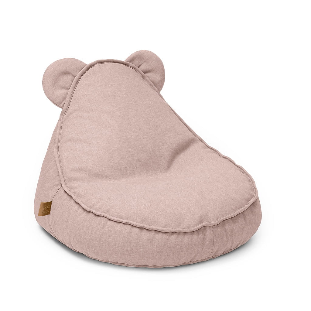 kinderzitzak van teddystof in roze voor peuters en kleuters van 1 tot 4 jaar