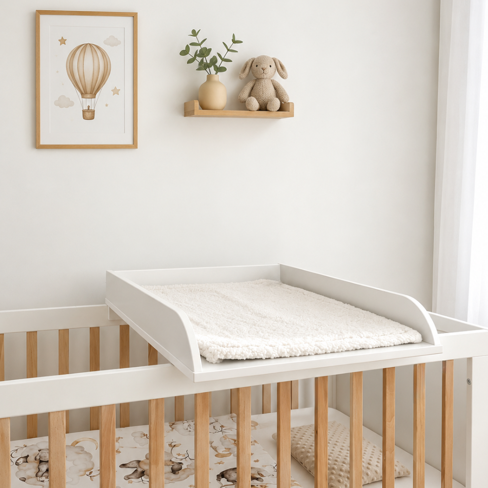 ATB plan à langer pour lit bébé – blanc – vue supplémentaire 2