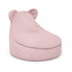 MeowBaby Slimcord fijne ribstof kinderzitzak met oortjes — Pink