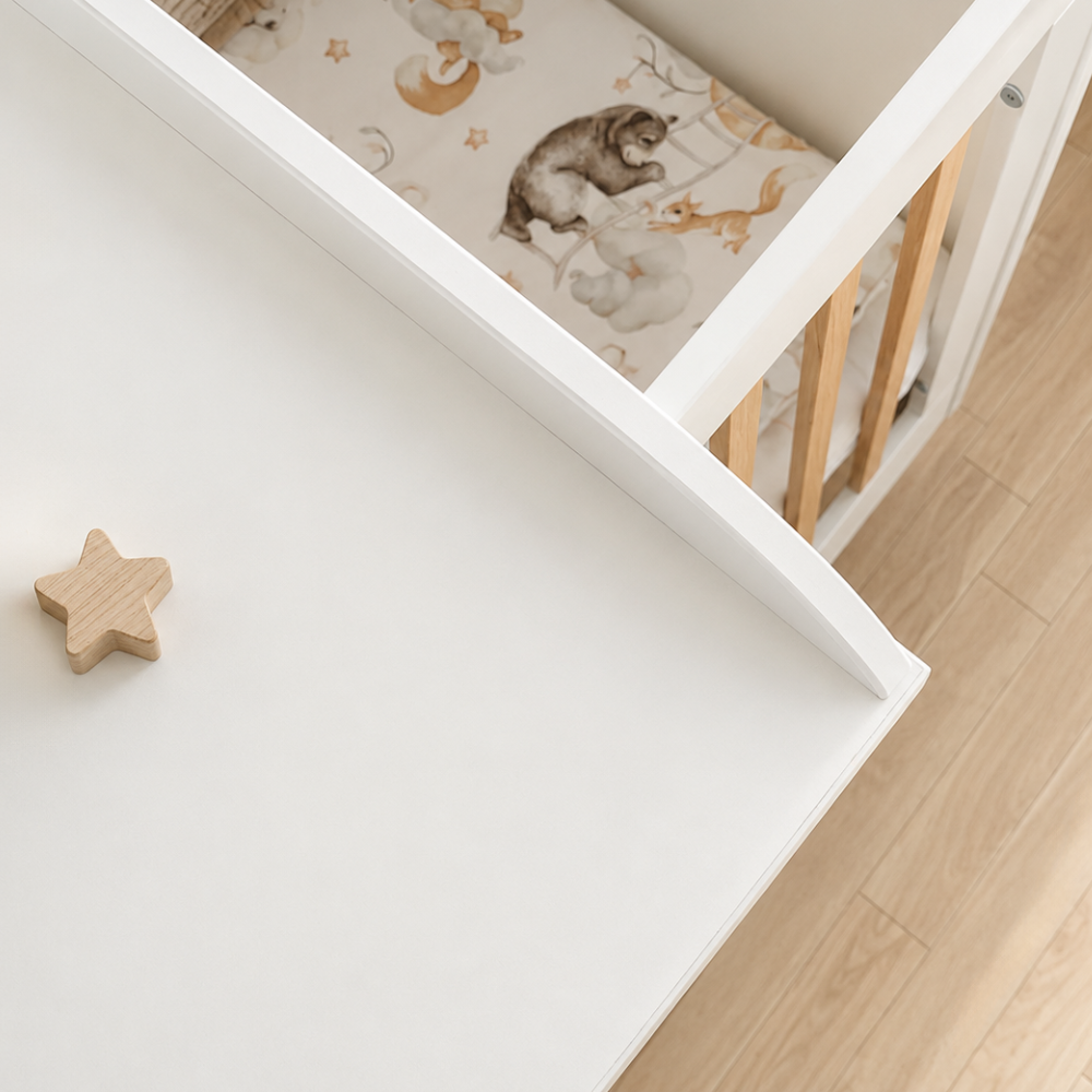 ATB plan à langer pour lit bébé – blanc – vue supplémentaire 3