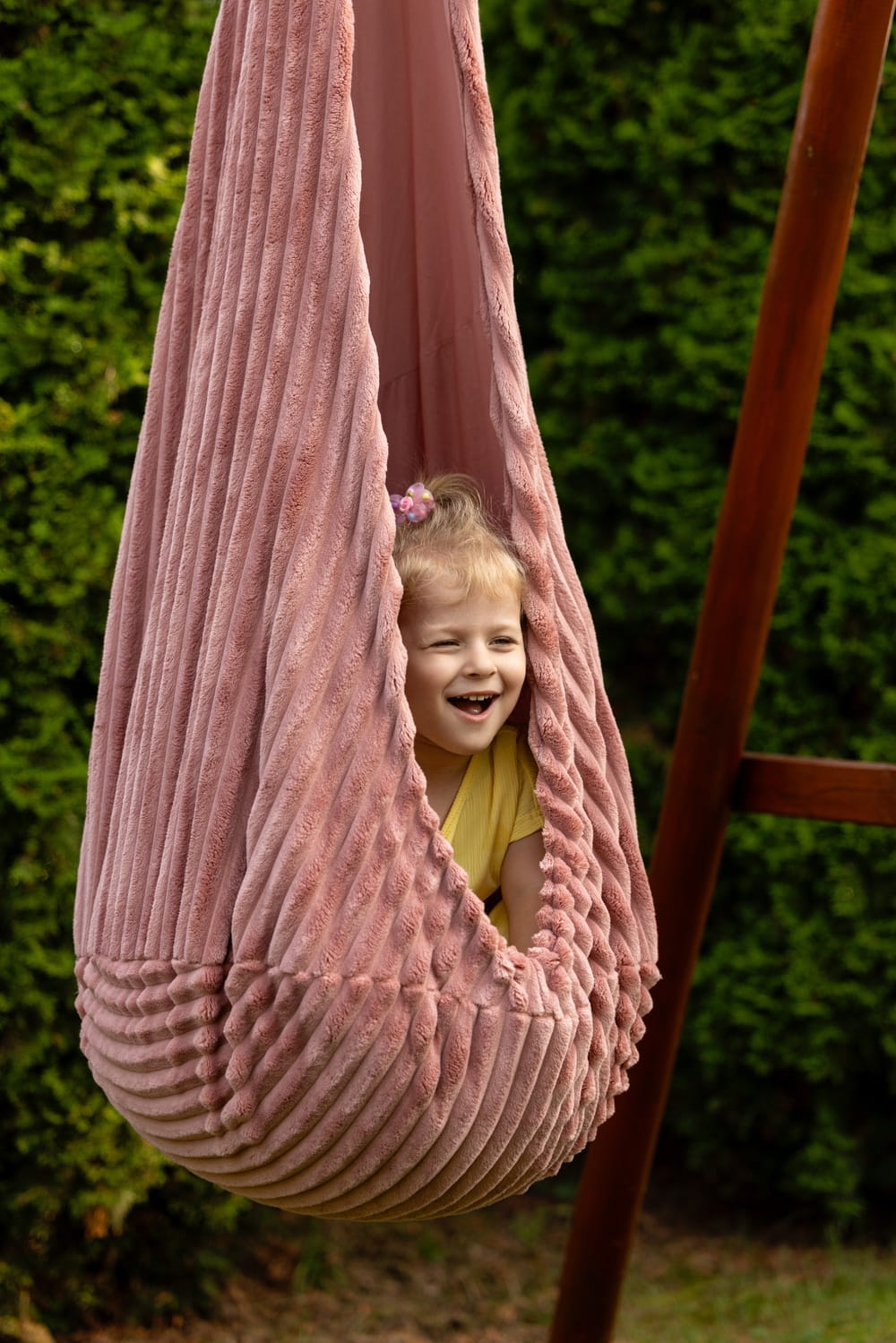 Baby hangschommel cocon – Churros nachtblauw