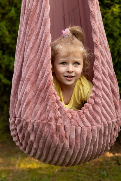 Baby hangschommel cocon – Churros nachtblauw