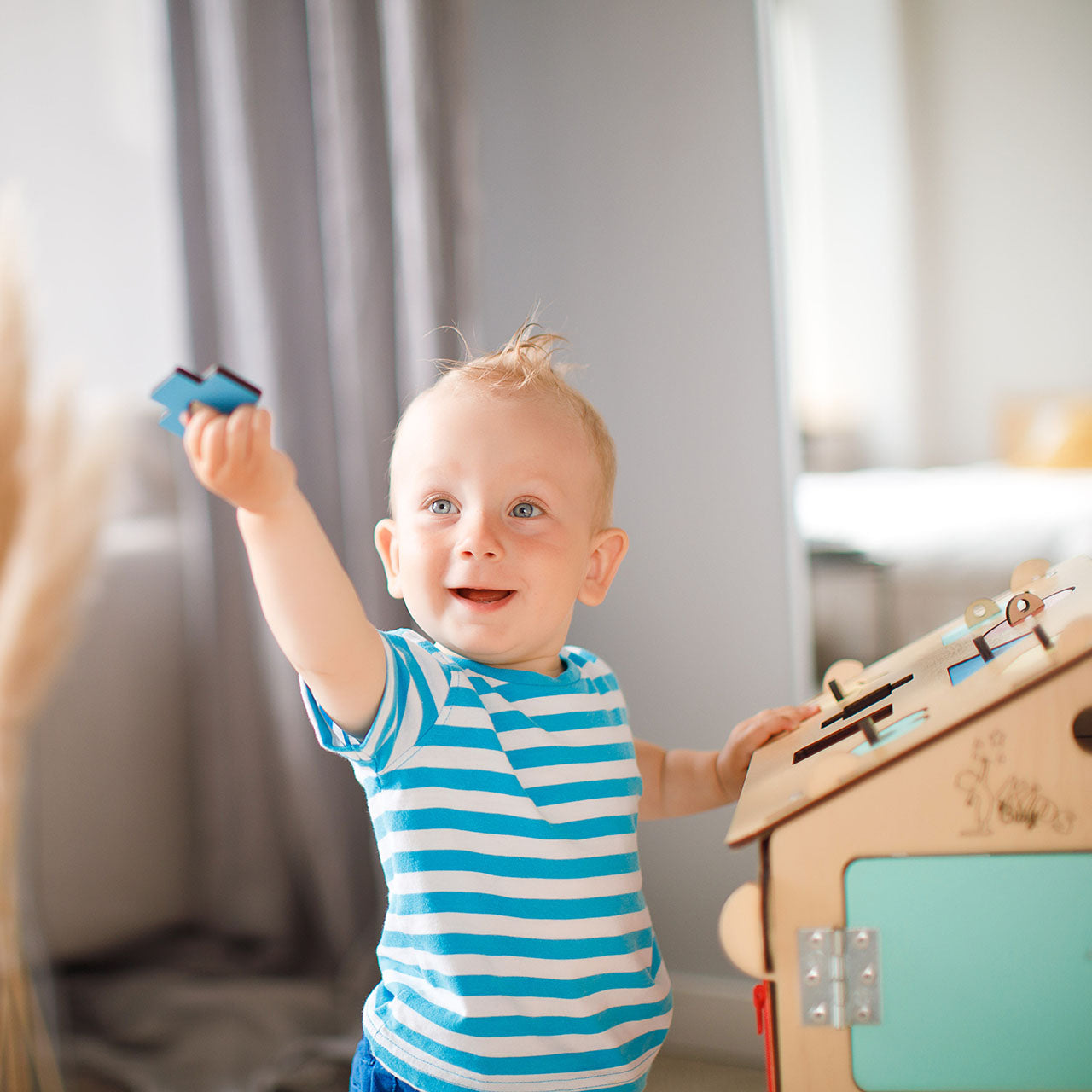 BusyKids Busy Board speelhuisje – naturel