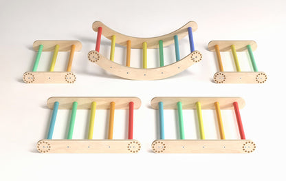 BusyKids klimrek – sprossenwand regenboog