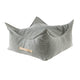 MeowBaby Slimcord fijne ribstof vierkante zitzak — Grey