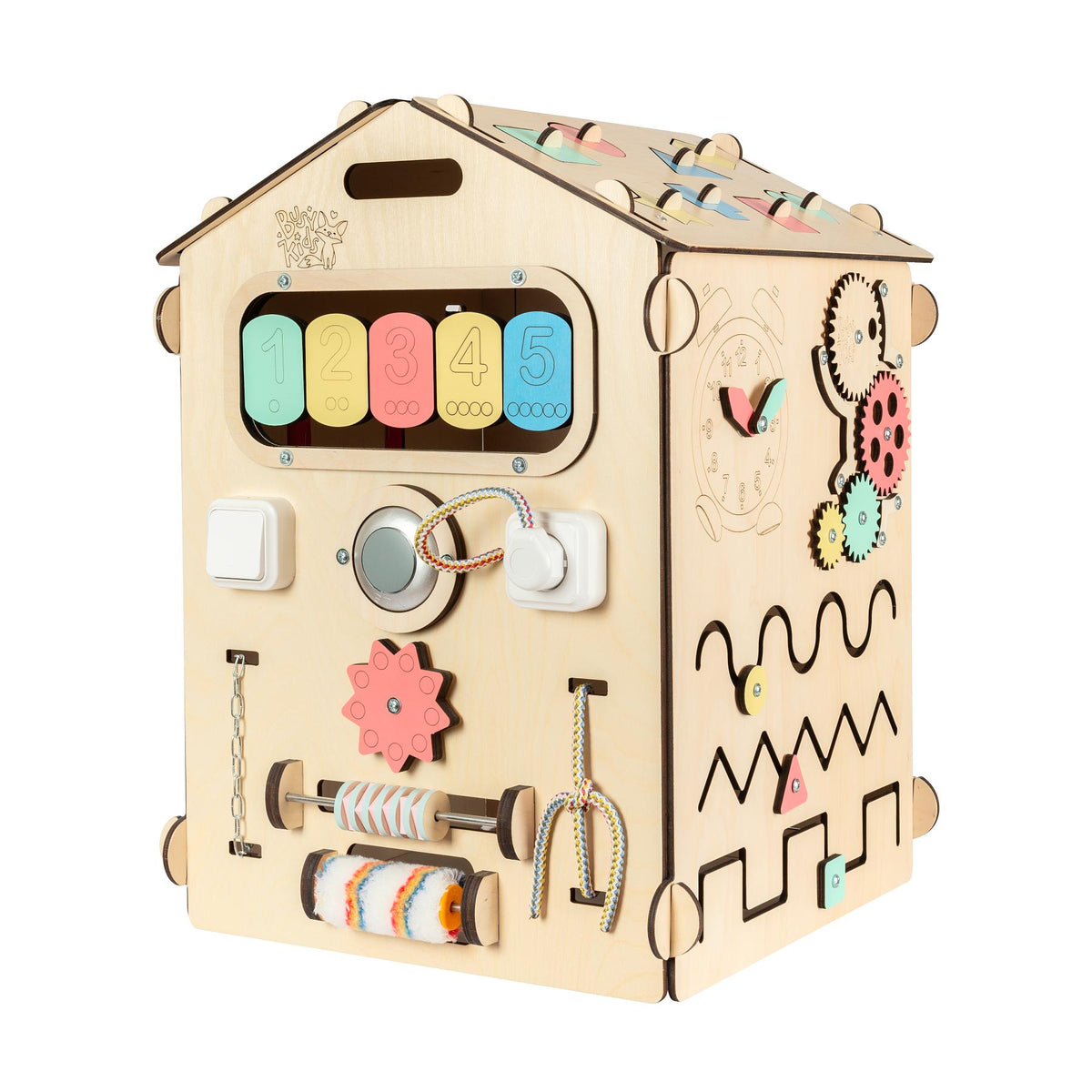 Maison de jeu BusyKids Busy Board – naturel