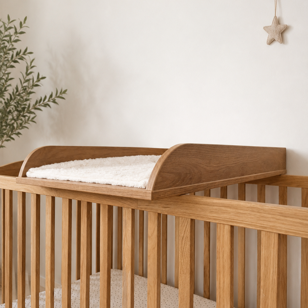 ATB plan à langer pour lit bébé – chêne caramel – vue supplémentaire 3