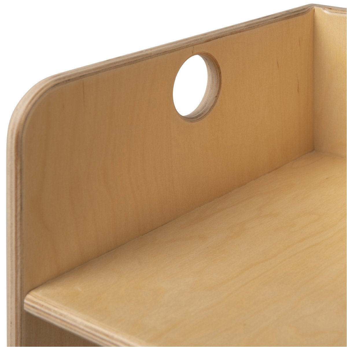 Van Dijk Toys houten kubusstoel / kinderstoel Naturel - 35x35x35 cm vanaf 1 jaar (kinderopvang kwaliteit)