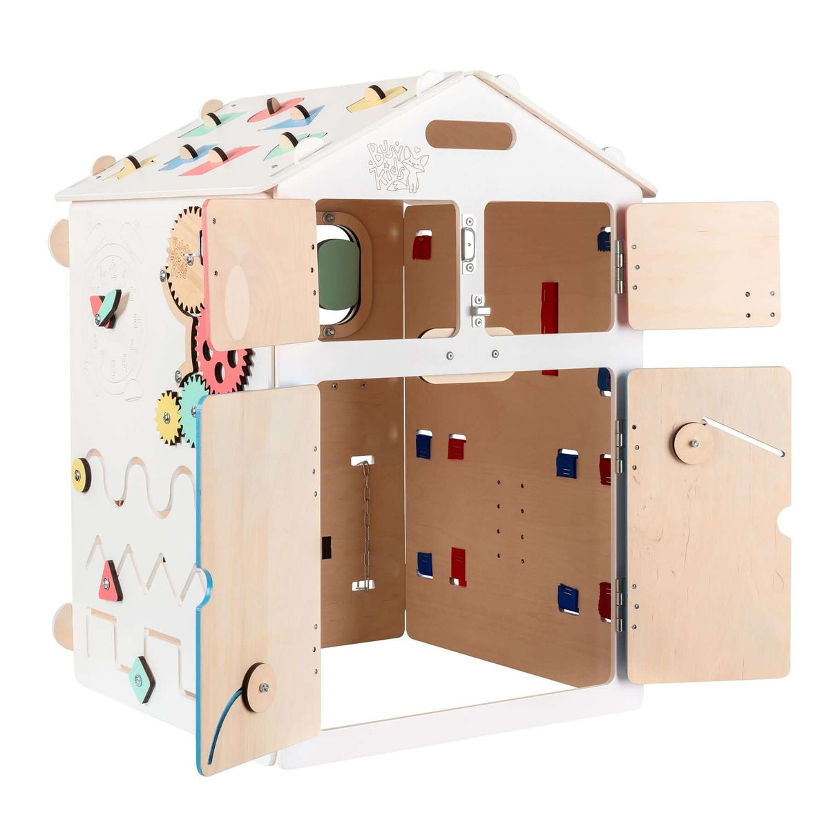 Maisonnette sensorielle BusyKids Busy Board – blanc