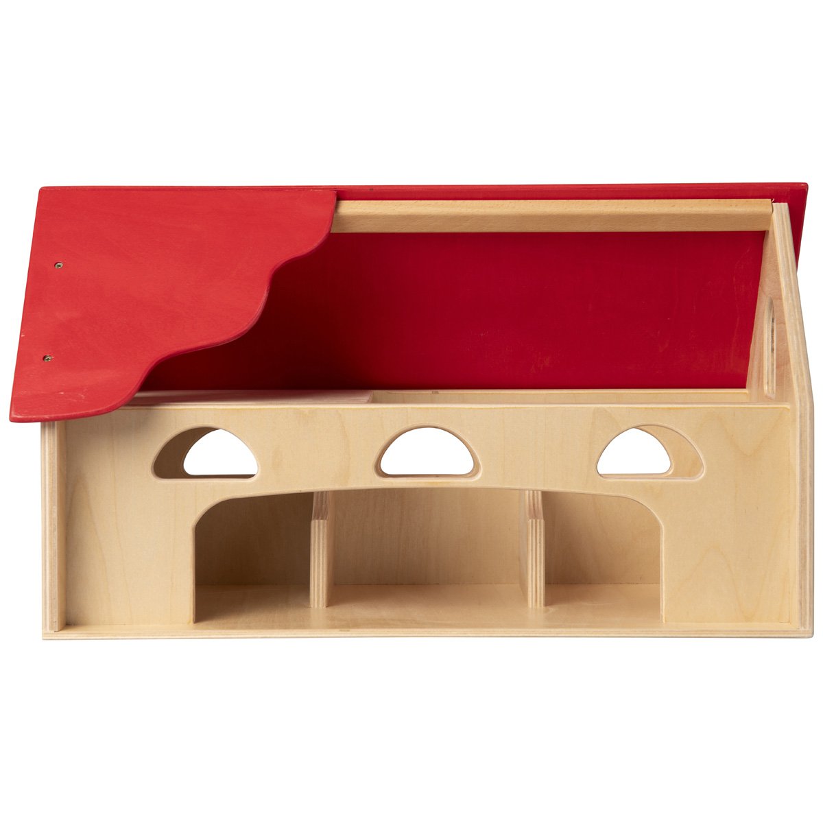 Van Dijk Toys houten speelgoed Boerderij - naturel rood (Kinderopvang kwaliteit)