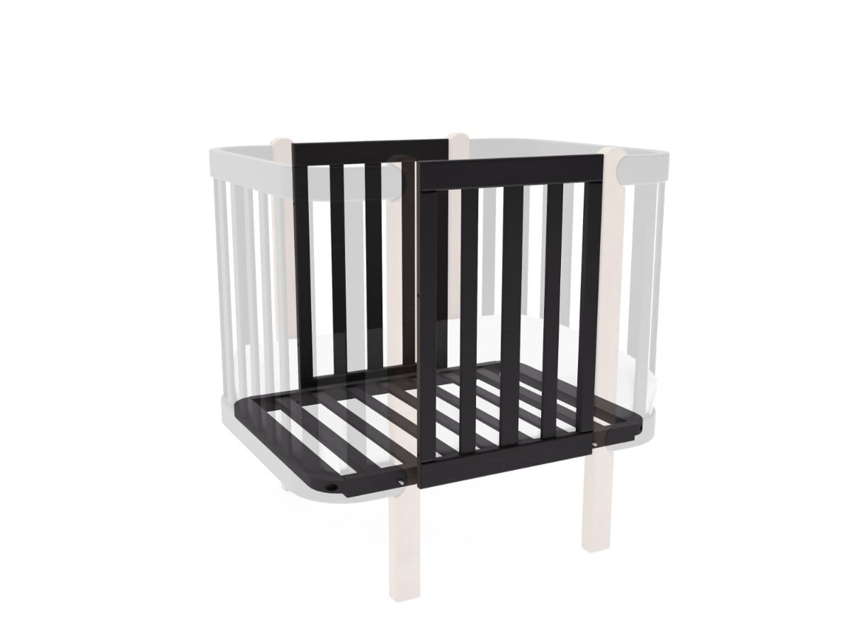 YappyÉtude Ombouwset naar Wieg 80x60 - aanvullende productfoto Antraciet