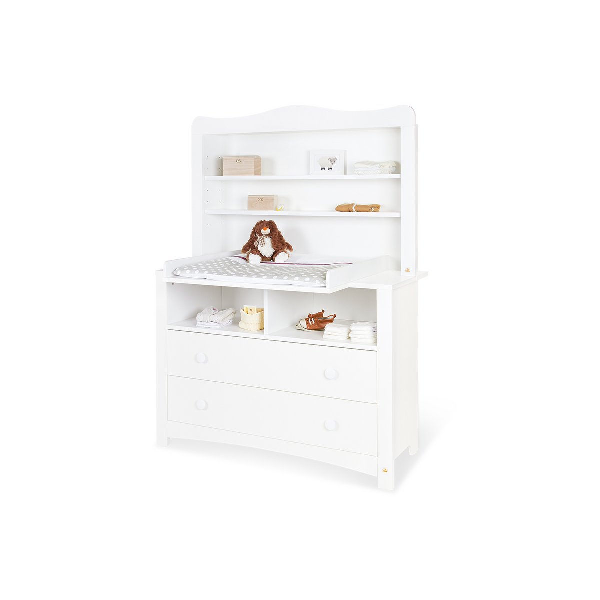 Commode Florentina extra breed met plankunit – 2-delig