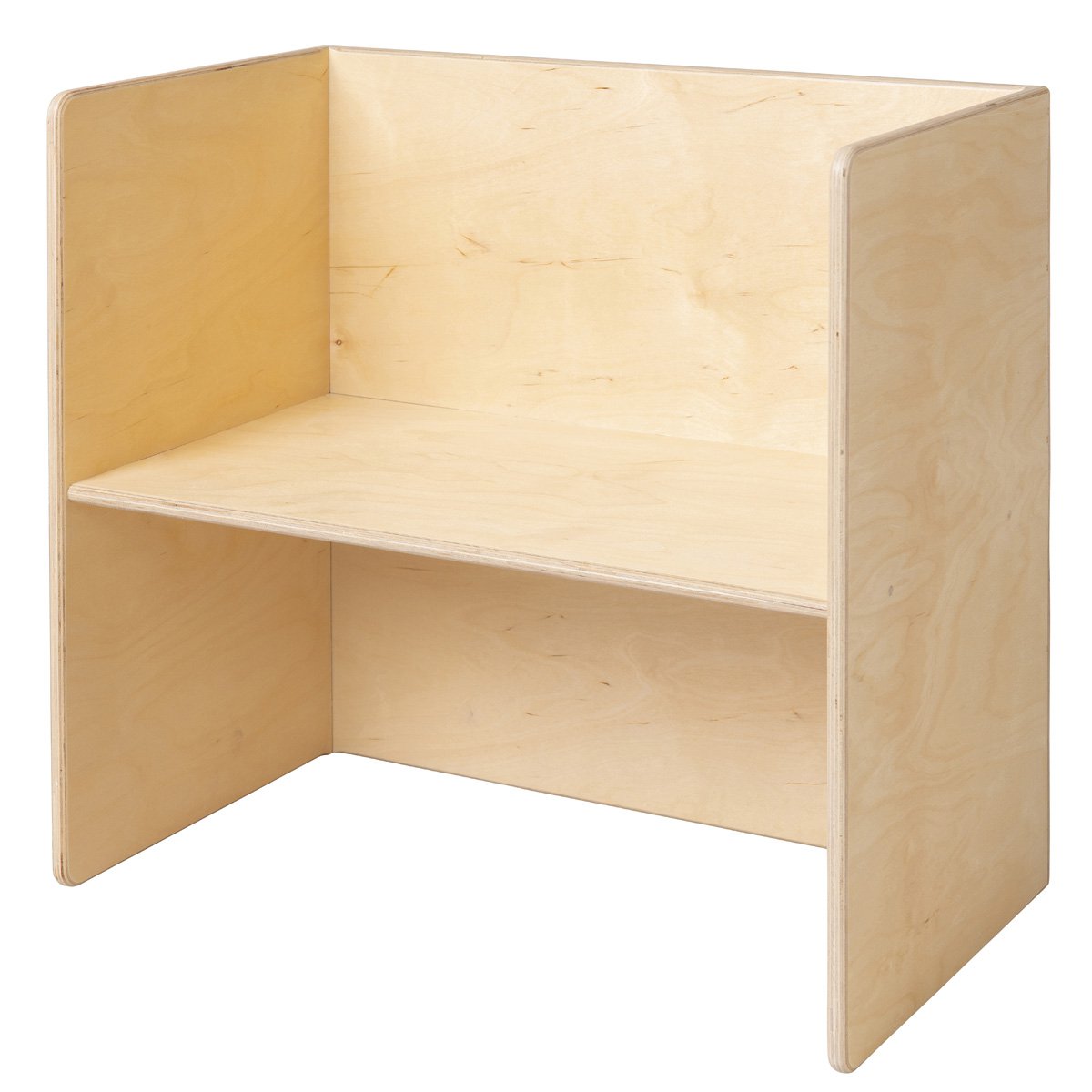 houten kindertafel met bank voor de speelhoek