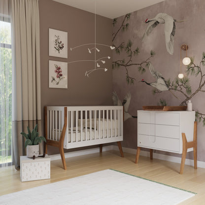 yappyicon ledikant van massief eiken 120x60 cm voor baby - detailfoto 4