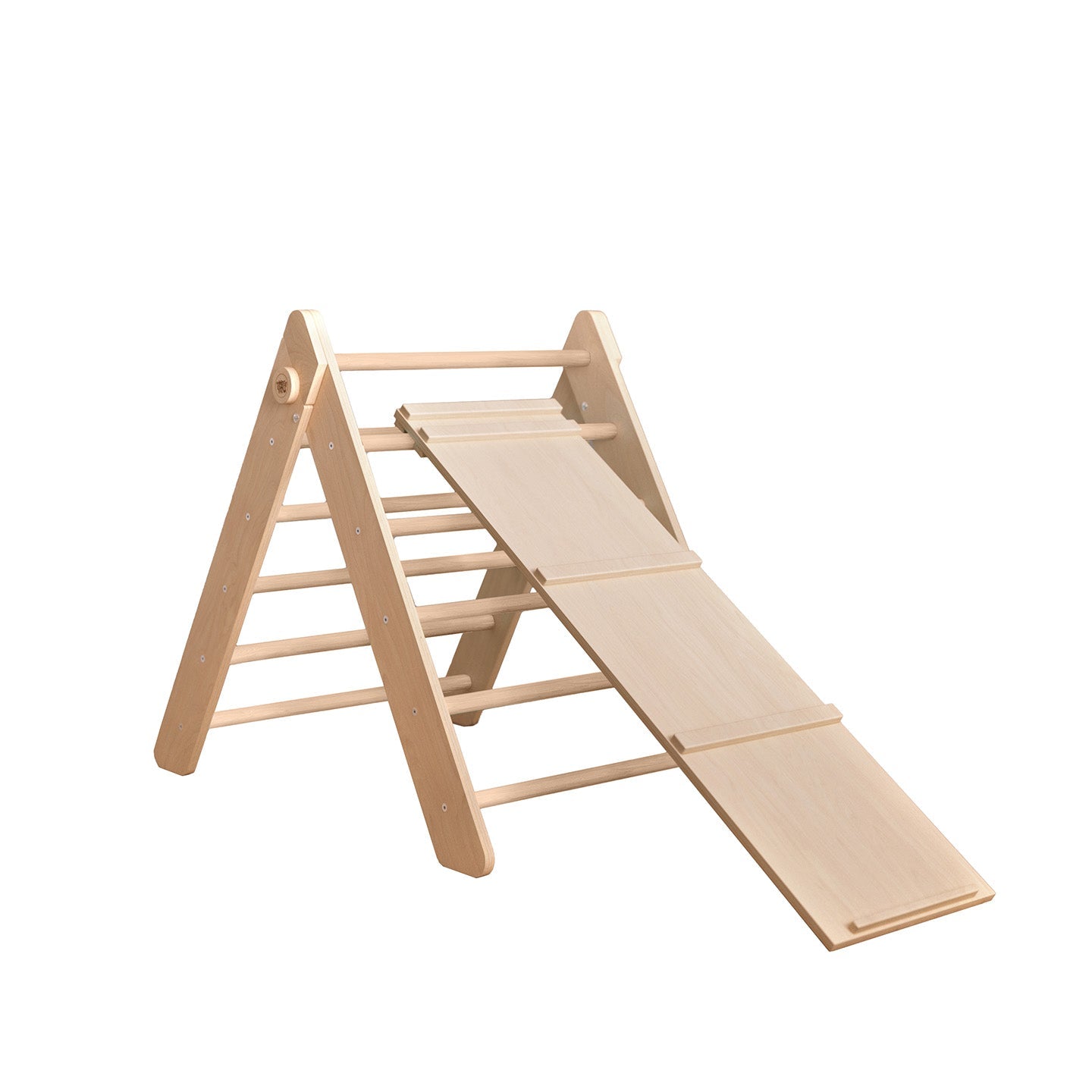 BusyKids Pikler klimdriehoek met plank – regenboog