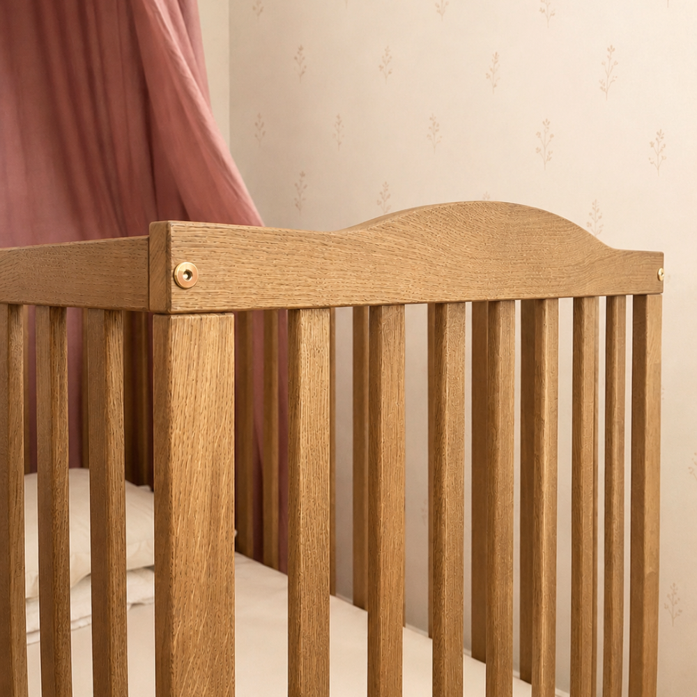 ATB NUBI lit bébé 120 × 60 cm convertible en banquette – naturel – vue supplémentaire 7