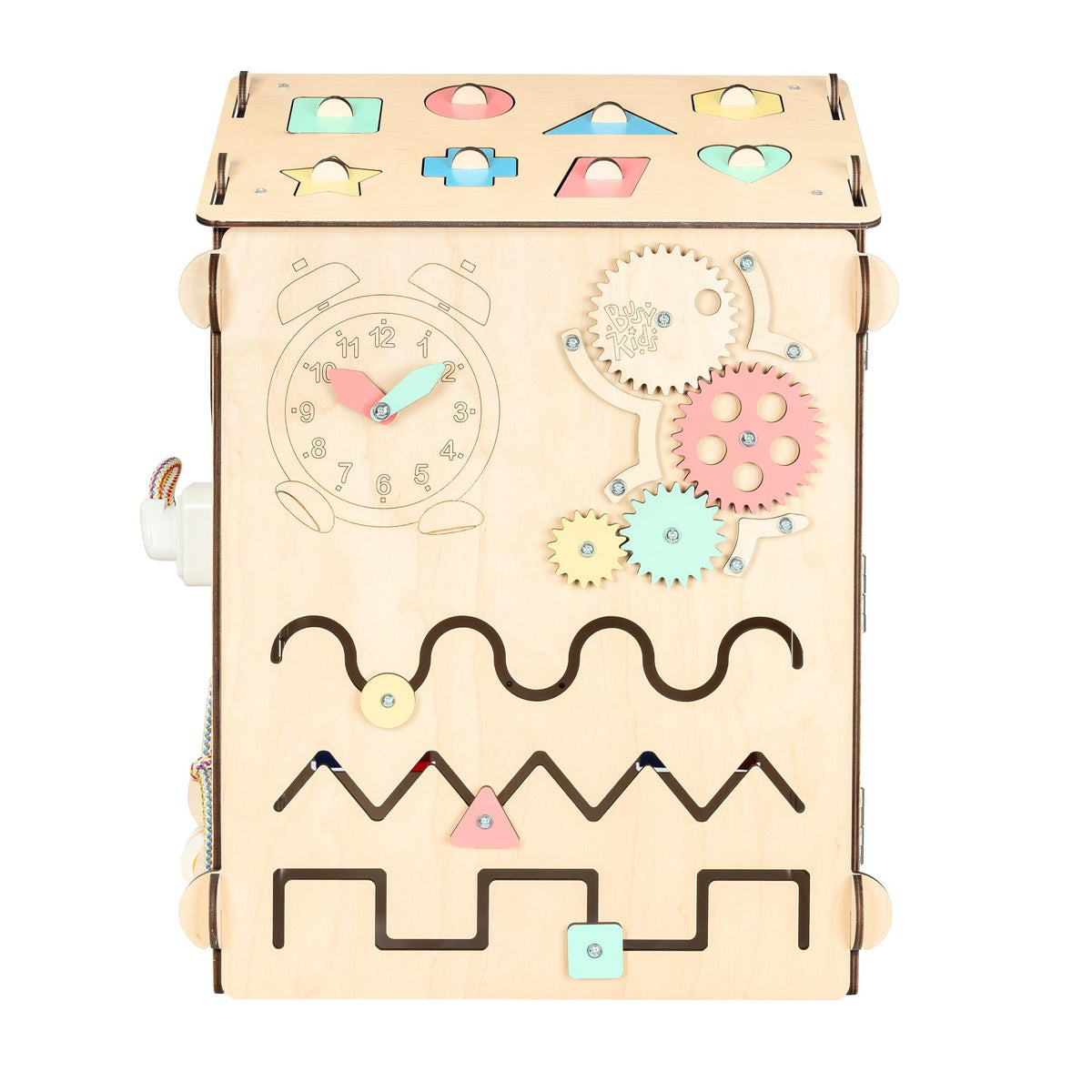 Maison de jeu BusyKids Busy Board – naturel