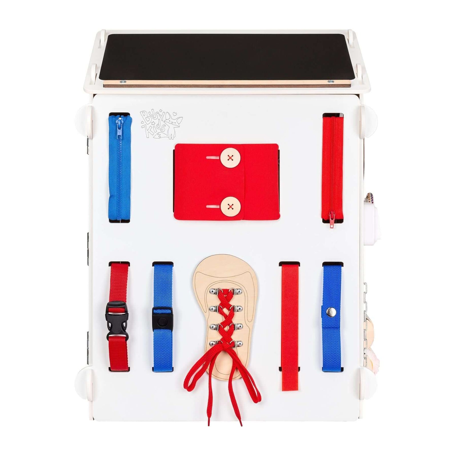 Maisonnette sensorielle BusyKids Busy Board – blanc