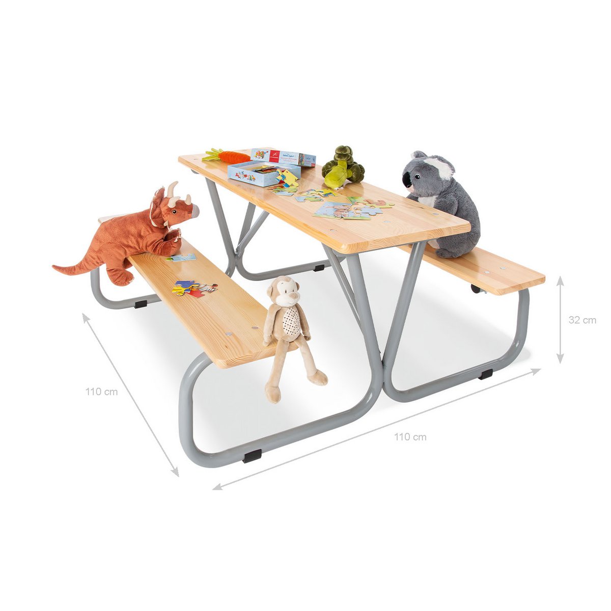 Kinderpicknicktafel Michel für 6 – 3-delig