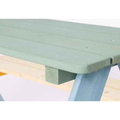 Kinderpicknicktafel Nicki für 4, veelkleurig
