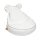 MeowBaby Boucle kinderzitzak met oortjes — White