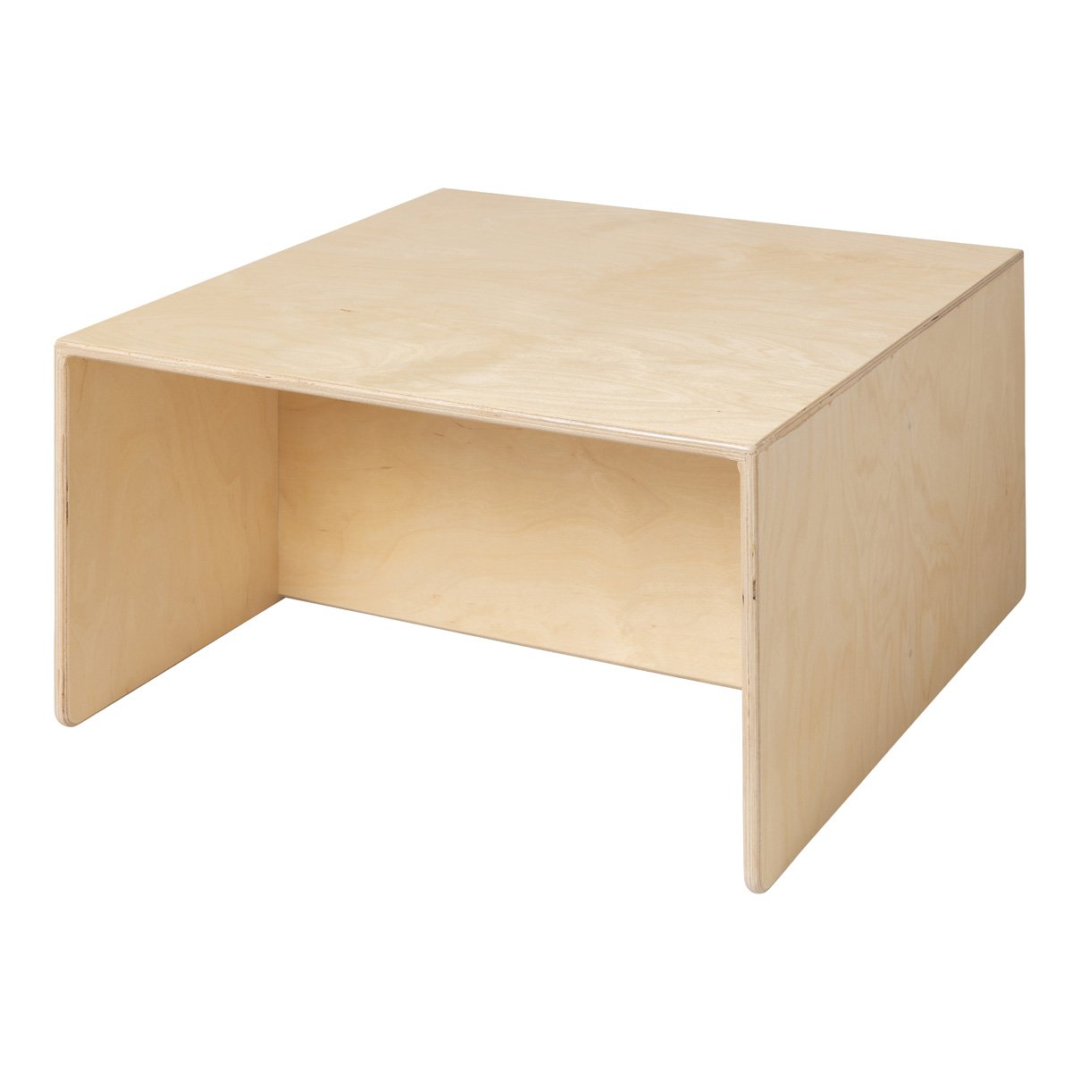 houten kindertafel met bank voor de speelhoek