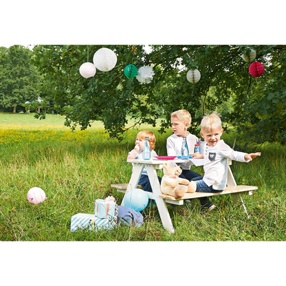 Kinderpicknicktafel Nicki für 4, wit