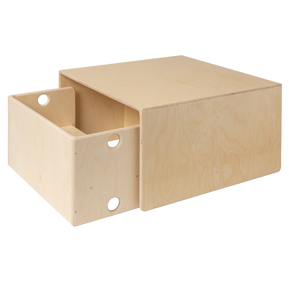 houten kindertafel met bank voor de speelhoek