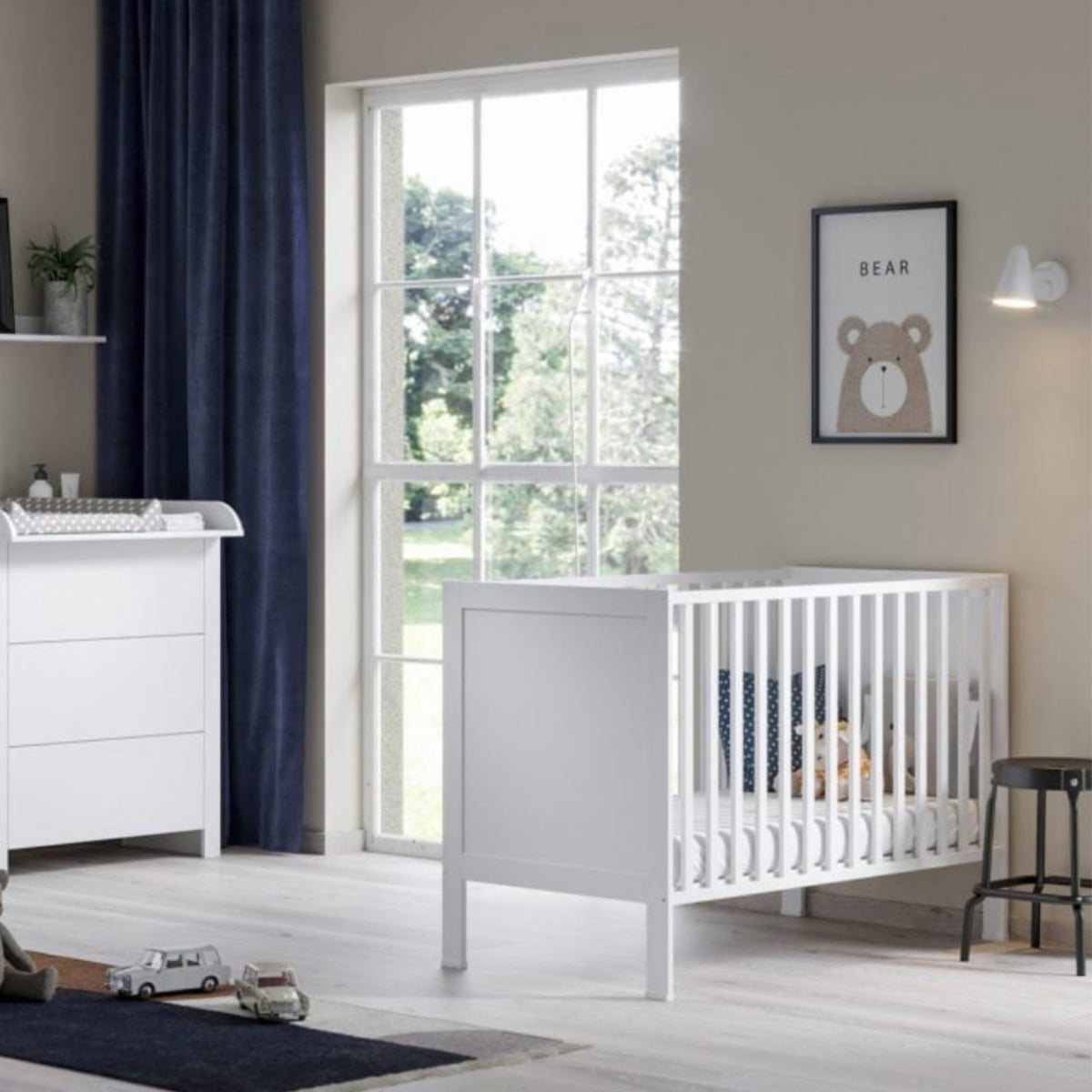 ATB BASIC lit bébé 120 × 60 cm – blanc