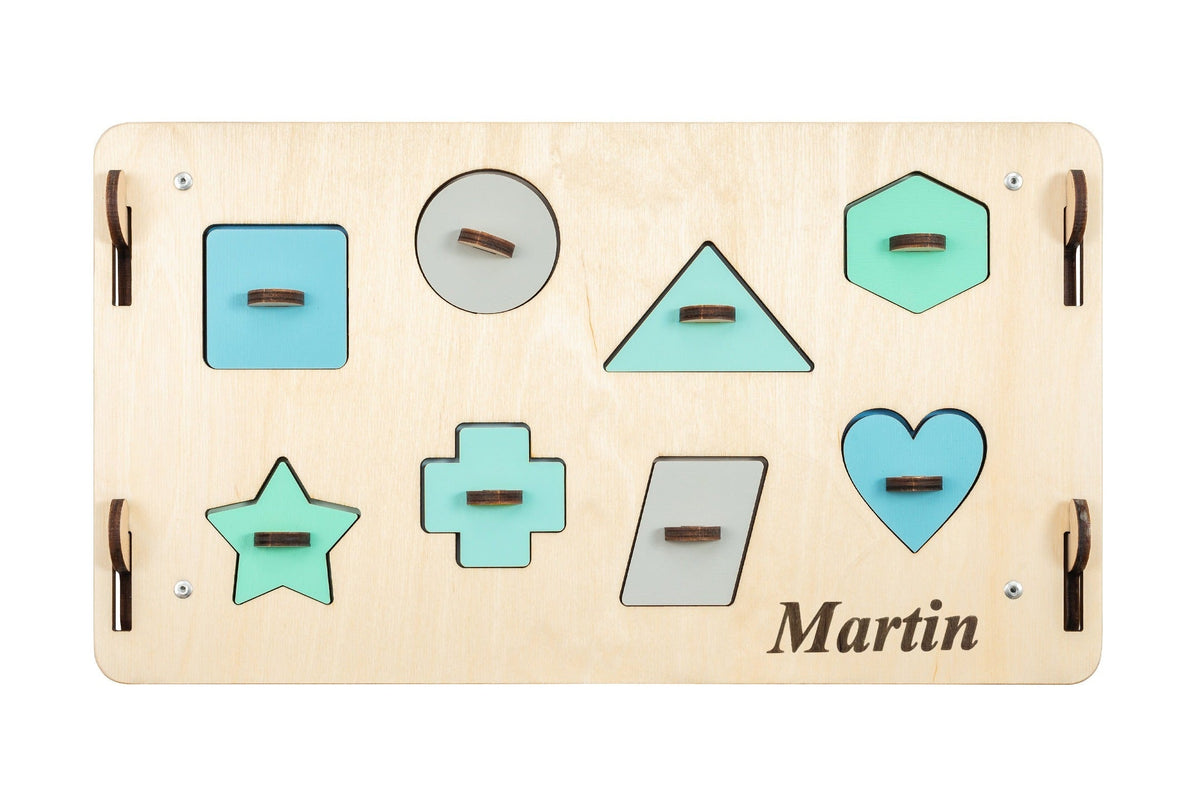 Maisonnette BusyKids Busy Board – naturel menthe, édition limitée