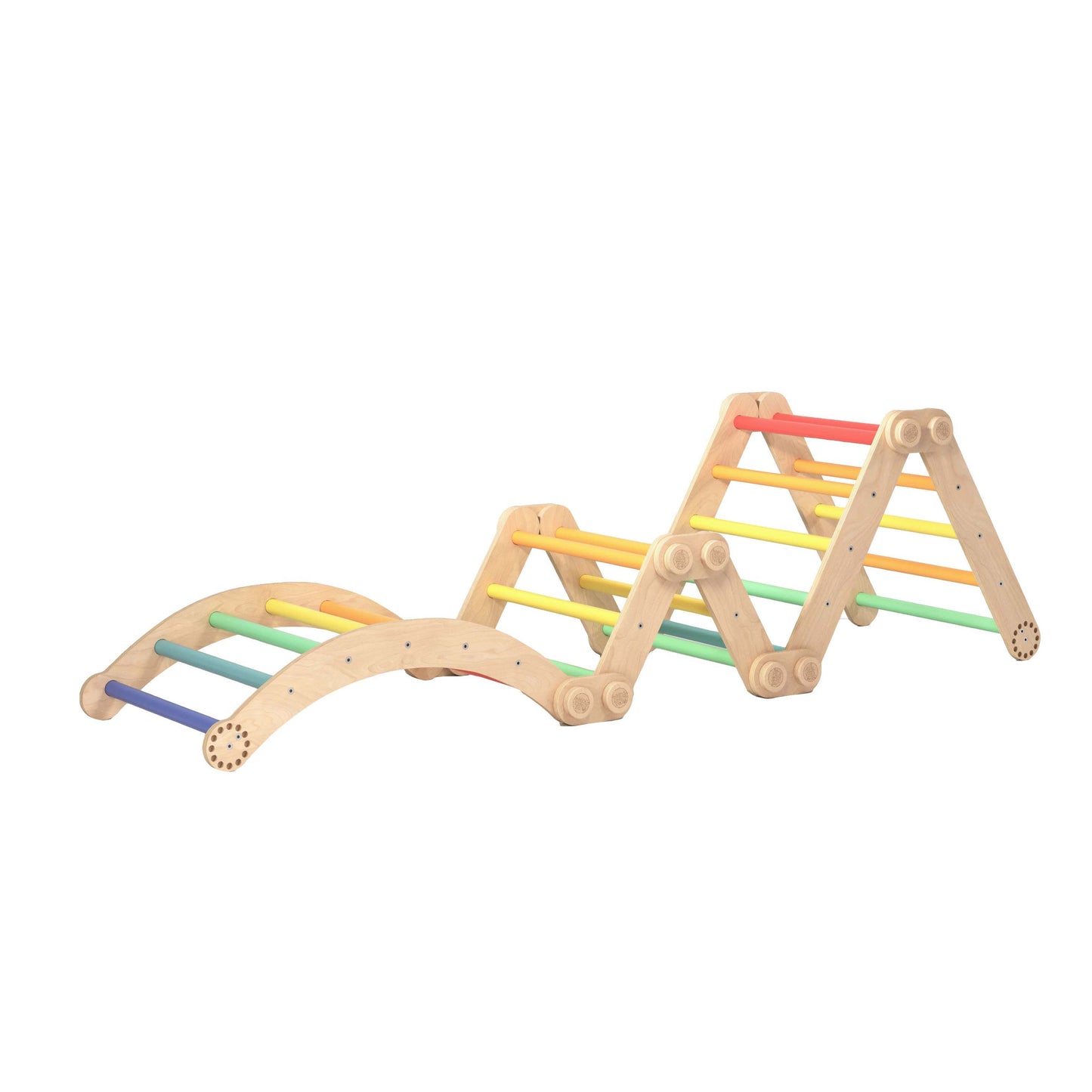 BusyKids klimrek – sprossenwand regenboog