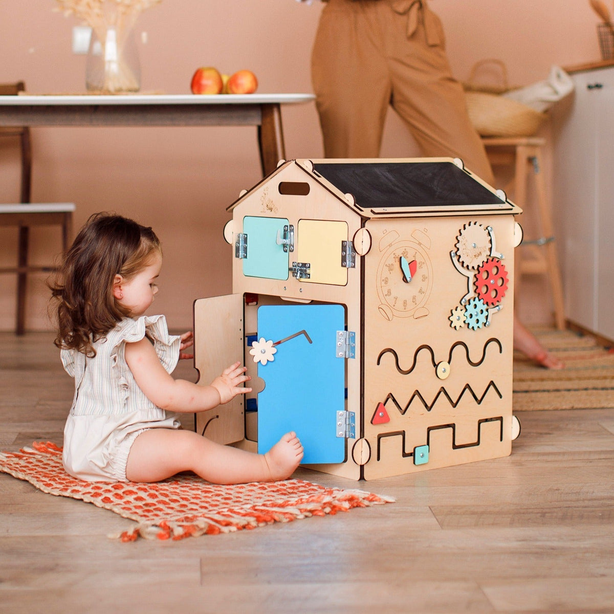 Maison de jeu BusyKids Busy Board – naturel